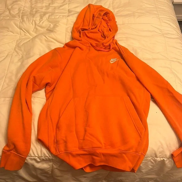 Nike Neon Orange Mens Hoodie Nike Sportswear TECH HOODIE UNISEX